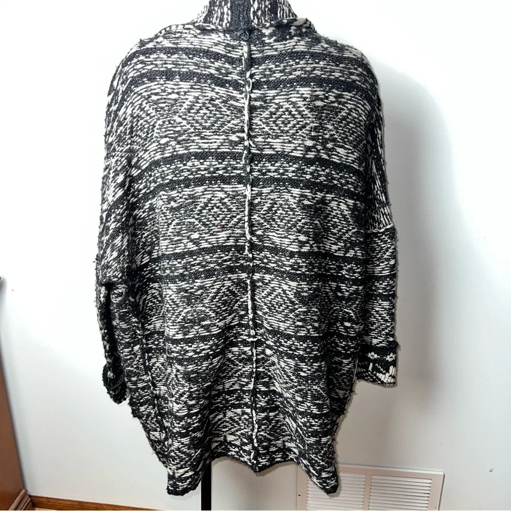 Free People Black and White Cardigan